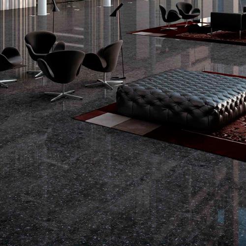 Black Polished Porcelain Floor Tiles