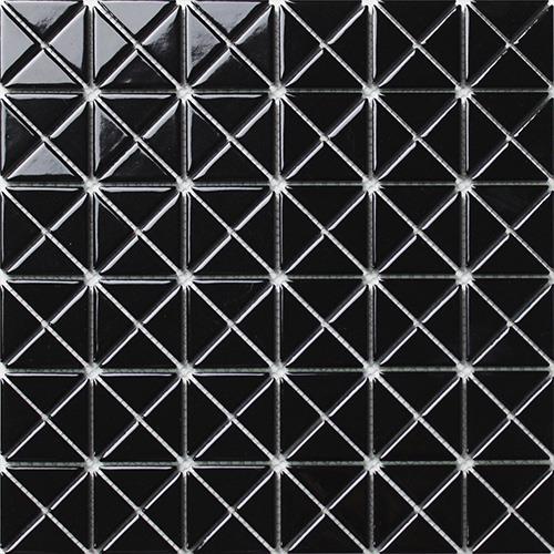 Black Triangle Mosaic Tiles