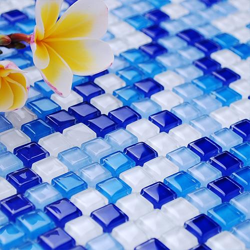 Blue Glass Mosaic Tiles