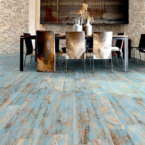 Blue Rustic Porcelain Floor Tiles