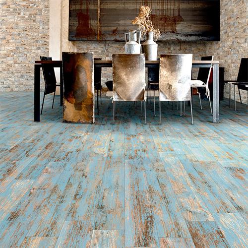 Blue Rustic Porcelain Floor Tiles