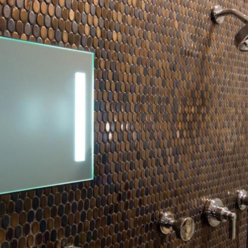 Brown Circle Mosaic Tiles