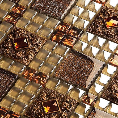 Brown Glass Mosaic Tiles