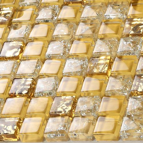 Golden Glass Mosaic Tiles