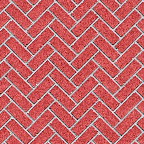 Red Herringbone Mosaic Tiles