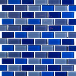 Blue Strip Mosaic Tiles