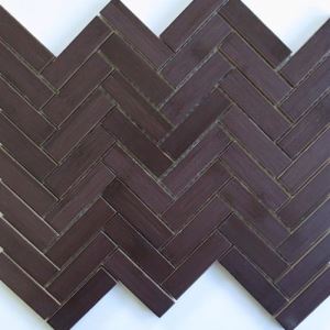 Brown Herringbone Mosaic Tiles