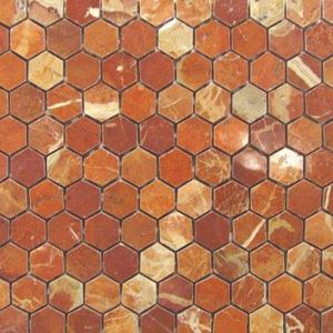 Brown Hexagon Mosaic Tiles