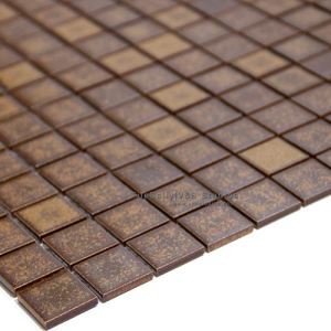 Brown Square Mosaic Tiles
