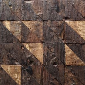 Brown Triangle Mosaic Tiles
