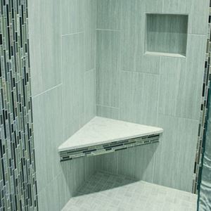 Green Strip Mosaic Tiles