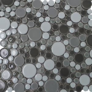 Grey Circle Mosaic Tiles