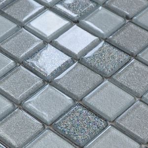 Grey Glass Mosaic Tiles