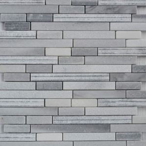 Grey Strip Mosaic Tiles