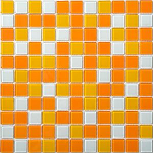 Orange Square Mosaic Tiles