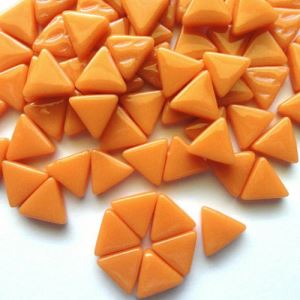 Orange Triangle Mosaic Tiles