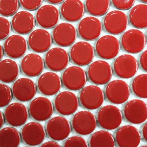 Red Circle Mosaic Tiles