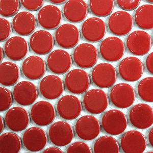 Red Circle Mosaic Tiles