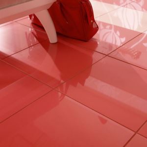 Red Gloss Porcelain Floor Tiles