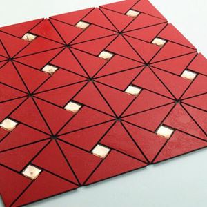 Red Triangle Mosaic Tiles