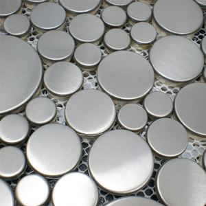 Silver Circle Mosaic Tiles