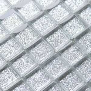 Silver Glass Mosaic Tiles