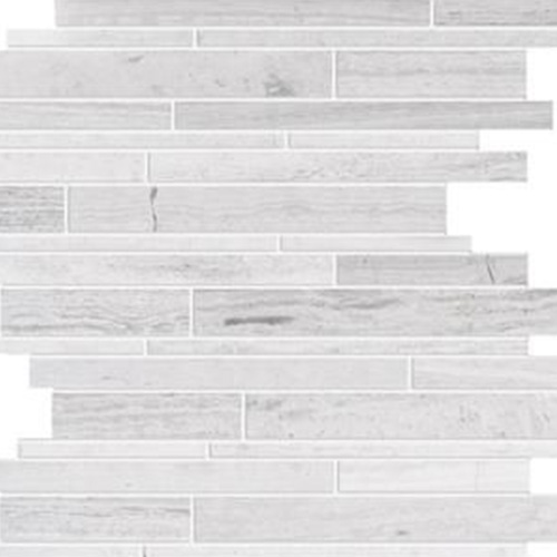 White Strip Mosaic Tiles