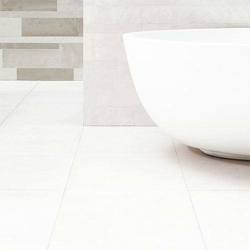 Bathroom Marble-Look Floor Porcelain Tile