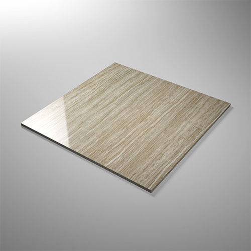 Beige Marble-Look Floor Porcelain Tile