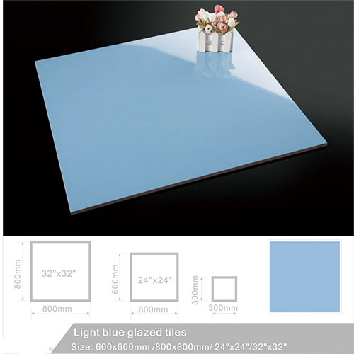 Light Blue Porcelain Floor Tile