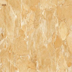 Yellow Marble-Look Porcelain Wall Tile