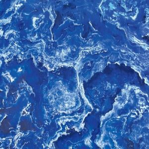 Blue Marble-Look Floor Porcelain Tile