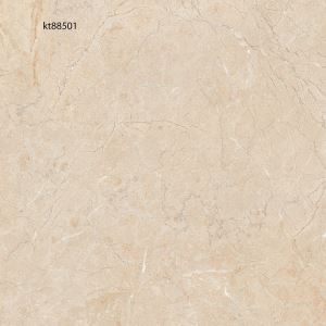 Beige Marble-Look Porcelain Floor Tile