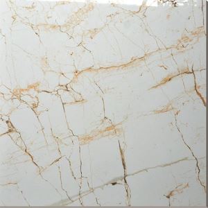 Calacatta Marble-Look Floor Porcelain Tile