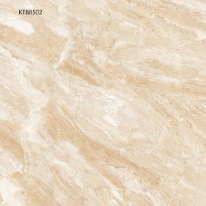 Marble-Look Yellow Porcelain Floor Tile