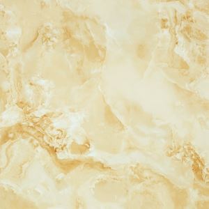 Yellow Marble-Look Floor Porcelain Tile