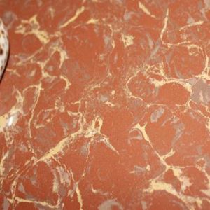 Red Marble-Look Floor Porcelain Tile