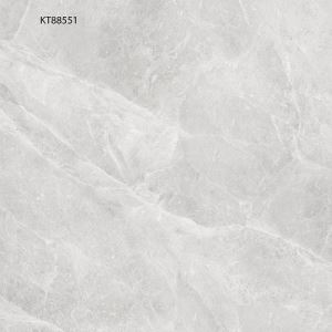 Silver White Marble-Look Floor Procelain Tile